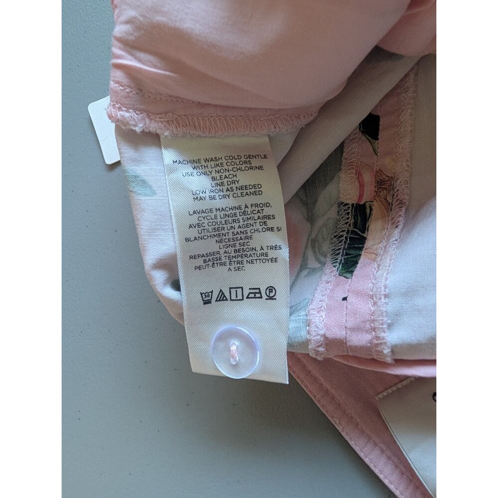 NWT Maeve High-Rise Veggie Print Crop Wide-Leg Pants Size 2 Pink #8G539 - Picture 9 of 10